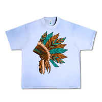 Grape Ice native american indian headdress Urban Heavy Tee - Artiststas