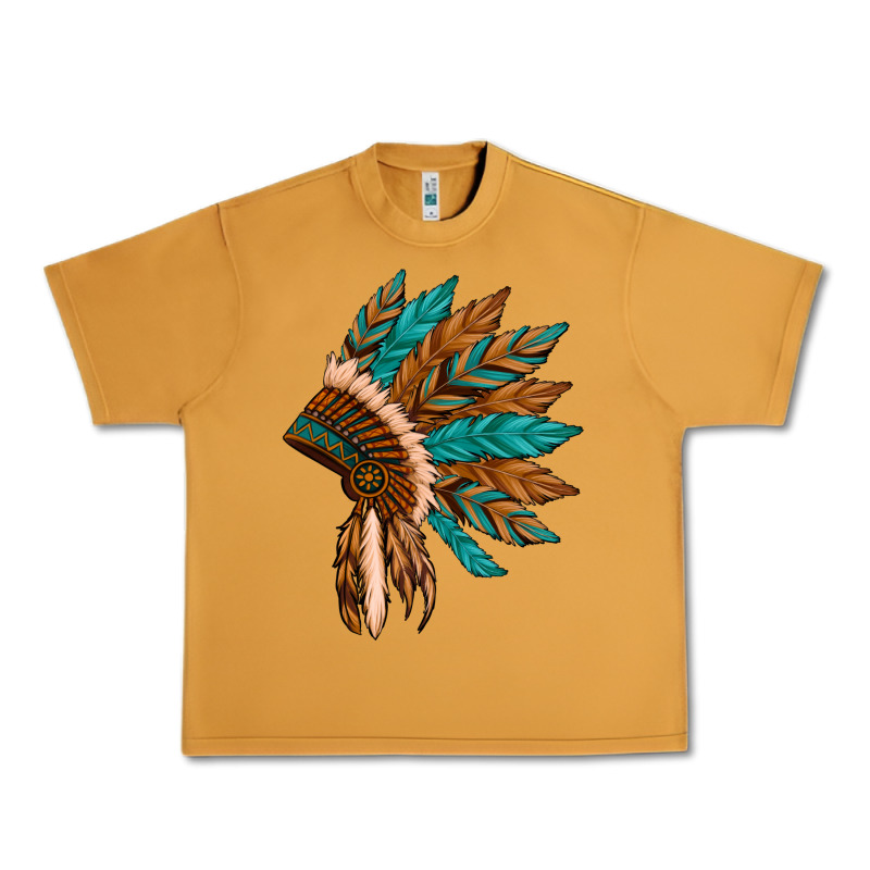 Native American Indian Headdress Urban Heavy Tee by Artiststas | Teevron