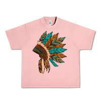 Salmon native american indian headdress Urban Heavy Tee - Artiststas