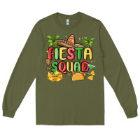 Army Green fiesta squad Long Sleeve Tee - MaliasSmallBusiness
