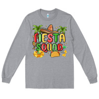 Heather Grey fiesta squad Long Sleeve Tee - MaliasSmallBusiness