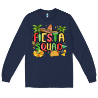 Navy fiesta squad Long Sleeve Tee - MaliasSmallBusiness