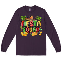 Plum fiesta squad Long Sleeve Tee - MaliasSmallBusiness
