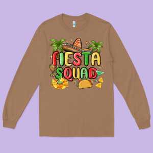 Fiesta Squad Long Sleeve Tee Designed By Maliassmallbusiness