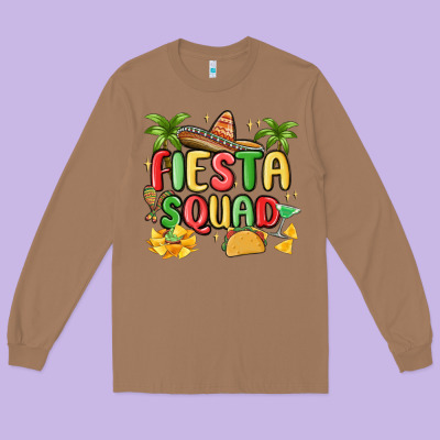 Fiesta Squad Long Sleeve Tee Designed By Maliassmallbusiness