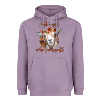 Lavender Just a Girl Who Loves Goat Heavyweight Hoodie - Bettercallsaul