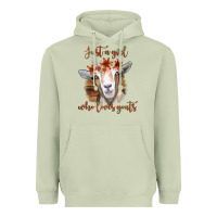 Matcha Just a Girl Who Loves Goat Heavyweight Hoodie - Bettercallsaul
