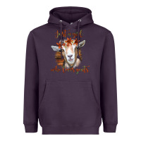 Plum Just a Girl Who Loves Goat Heavyweight Hoodie - Bettercallsaul