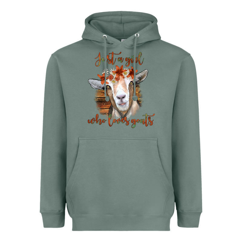 Just A Girl Who Loves Goat Heavyweight Hoodie by Bettercallsaul | Teevron