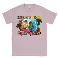 Lilac Life is a beach make waves skeleton Classic Tee - NancyCooperArtShop