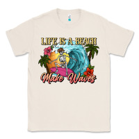 Natural Life is a beach make waves skeleton Classic Tee - NancyCooperArtShop