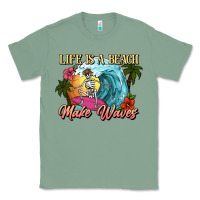Sage Life is a beach make waves skeleton Classic Tee - NancyCooperArtShop