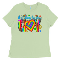 Matcha its okay to say gay Ladies Tee - texasbilliewilder