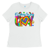 White its okay to say gay Ladies Tee - texasbilliewilder