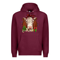 Burgundy Christmas Hereford Premium Hoodie - JahusDesignShop