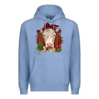 Colony Blue Christmas Hereford Premium Hoodie - JahusDesignShop