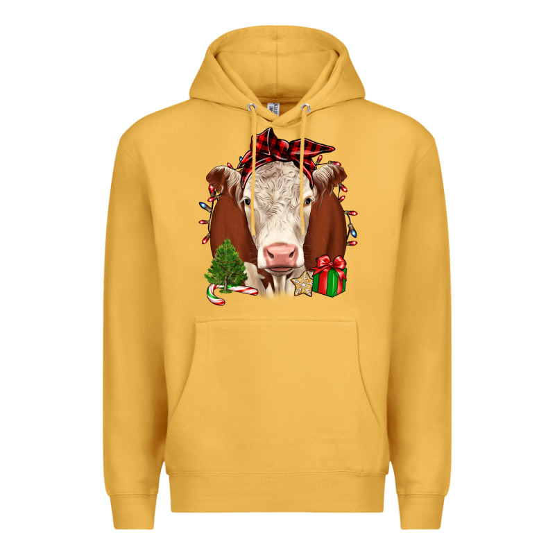 Christmas Hereford Premium Hoodie by JahusDesignShop | Teevron