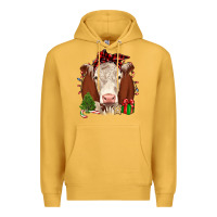 Mustard Christmas Hereford Premium Hoodie - JahusDesignShop