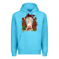 Ocean Blue Christmas Hereford Premium Hoodie - JahusDesignShop