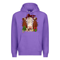 Purple Christmas Hereford Premium Hoodie - JahusDesignShop