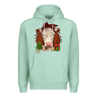 Seafoam Christmas Hereford Premium Hoodie - JahusDesignShop
