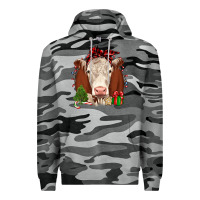 Slate Camo Christmas Hereford Premium Hoodie - JahusDesignShop