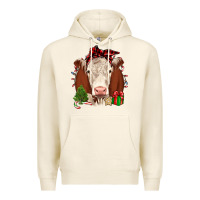 Tofu Christmas Hereford Premium Hoodie - JahusDesignShop