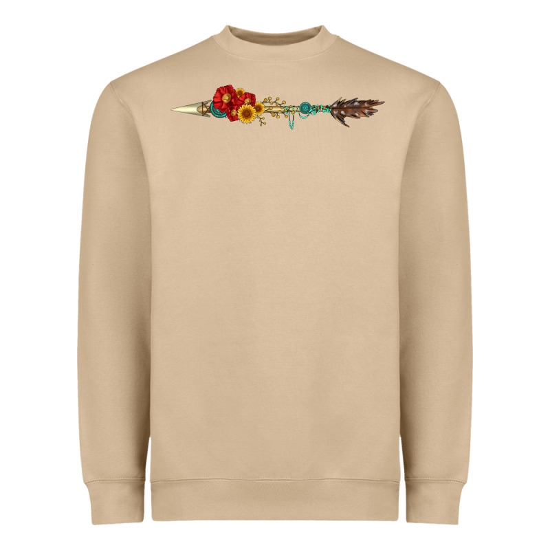 Flowers And Arrow With Gemstone Heavyweight Sweatshirt by Artiststas | Teevron