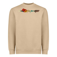 Mushroom flowers and arrow with gemstone Heavyweight Sweatshirt - Artiststas
