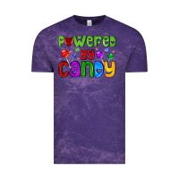 Cloud Purple powered by candy with lollipops Vintage Tee - AdoDesignShop