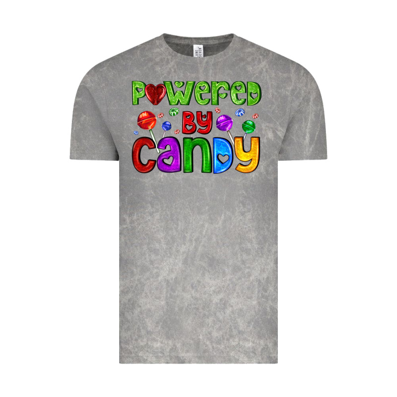 Powered By Candy With Lollipops Vintage Tee by AdoDesignShop | Teevron