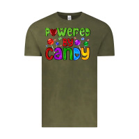 Vintage Olive powered by candy with lollipops Vintage Tee - AdoDesignShop