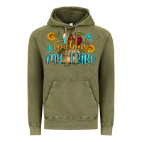 Vintage Olive teaching my tribe Vintage Hoodie - BundleAndBundleShop