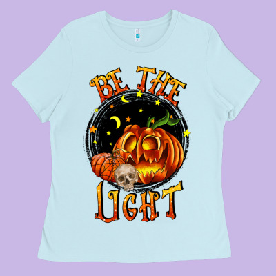 Be The Light Ladies Tee Designed By Ranaportraitstore
