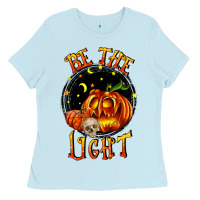 Baby Blue Be the light Ladies Tee - RanaPortraitStore