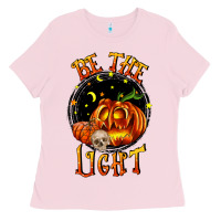 Bubblegum Pink Be the light Ladies Tee - RanaPortraitStore