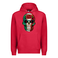 Cardinal Mexican Skull Premium Hoodie - texasbilliewilder