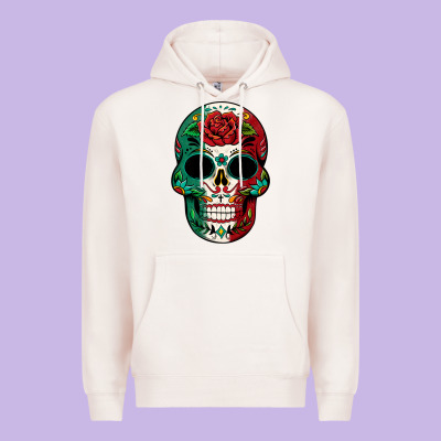Mexican Skull Premium Hoodie Designed By Texasbilliewilder