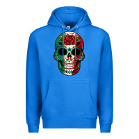 True Royal Mexican Skull Premium Hoodie - texasbilliewilder
