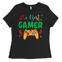 Black the best gamer Ladies Tee - JahusDesignShop