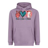 Lavender Peace Love Goats Heavyweight Hoodie - Bettercallsaul