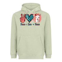 Matcha Peace Love Goats Heavyweight Hoodie - Bettercallsaul