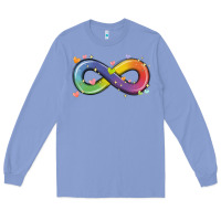 Colony Blue infinity symbol autism Long Sleeve Tee - MaliasSmallBusiness