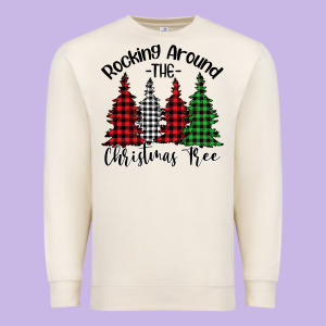 Rockin' Around The Christmas Tree Premium Sweatshirt Designed By Bettercallsaul