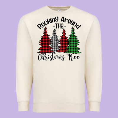 Rockin' Around The Christmas Tree Premium Sweatshirt Designed By Bettercallsaul
