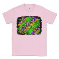 Bubblegum Pink mardi gras fleur de lis background Classic Tee - Jasminsmagicworld