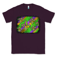 Plum mardi gras fleur de lis background Classic Tee - Jasminsmagicworld