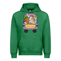 Emerald Happy Easter bunny truck Easter Day Urban Hoodie - CowGirlArtShop