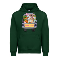 Forest Green Happy Easter bunny truck Easter Day Urban Hoodie - CowGirlArtShop