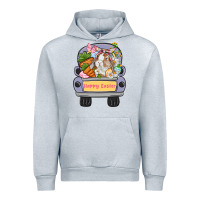 Heather Grey Happy Easter bunny truck Easter Day Urban Hoodie - CowGirlArtShop